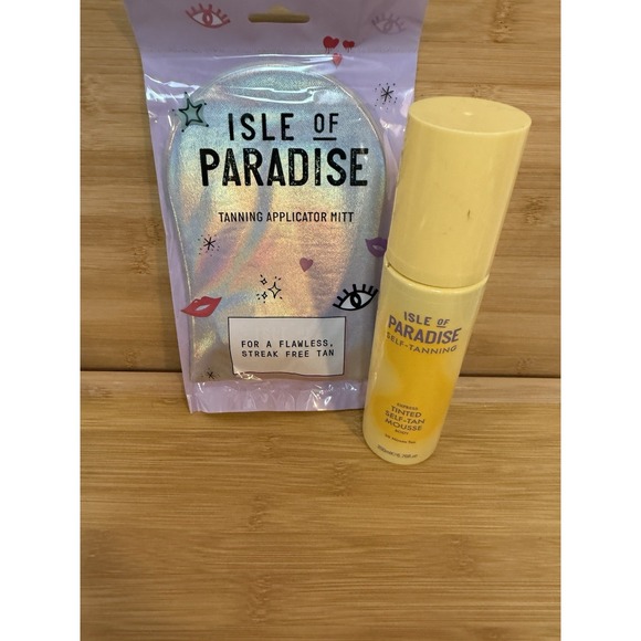 Isle of Paradise Other - Isle of Paradise Self-Tanning Tinted Body Mousse With Application Glove-NEW